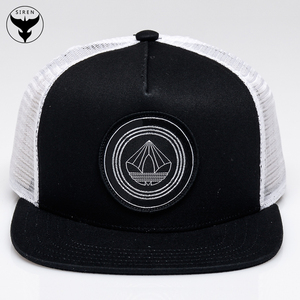 Phẳng vành 5-panel acrylic unisex trucker <span class=keywords><strong>cap</strong></span> OEM biểu tượng tùy chỉnh - Product Image 1