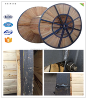 Tambour à câble en acier, fer, bois, fibre optique, bobine à câble en bois de haute qualité