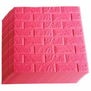 Panneaux muraux en mousse PE 3D en briques de toutes les couleurs, <span class=keywords><strong>papier</strong></span> <span class=keywords><strong>peint</strong></span>/autocollants 3D en briques autocollants, nouveau design tendance 2019 - Product Image 5