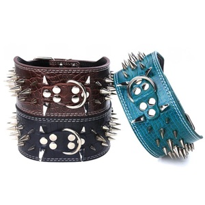 Çivili Pet yaka deri geniş köpek deri yaka sivri - Product Image 1