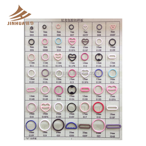 Tùy chỉnh nylon tráng O Ring trượt Áo ngực slide và kim loại áo ngực móc móc nối Bikini Đồ bơi Nhẫn - Product Image 4