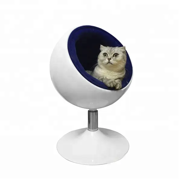 गेंद के आकार शीसे रेशा कुर्सी बिल्ली घर कुर्सी