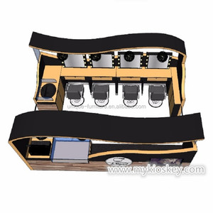 Meubles <span class=keywords><strong>de</strong></span> salon <span class=keywords><strong>de</strong></span> coiffure en vente chaude, kiosque <span class=keywords><strong>de</strong></span> coiffure, stations <span class=keywords><strong>de</strong></span> salon en bois massif avec tiroir dans le centre commercial - Product Image 2