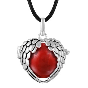 Collier avec pendentif en forme de cage, argent antique, boule, alliage de laiton, collier à photo tendance, collier pour bébé, alliage de cuivre, 12-15 jours - Product Image 1