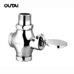 Mur monté <span class=keywords><strong>pied</strong></span> en marchant <span class=keywords><strong>toilette</strong></span> résistant à la corrosion corps en laiton vanne de chasse - Product Image 1