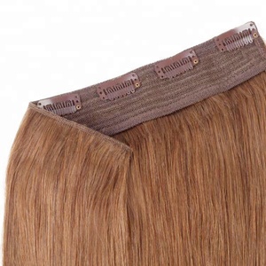 Một Mảnh Duy Nhất Sợi Ngang <span class=keywords><strong>Clip</strong></span> Trong Phần Mở Rộng Tóc Đôi Rút Ra 100% Con Người Brazil Remy Tóc <span class=keywords><strong>Clip</strong></span>-On Phần Mở Rộng Tóc Lụa Thẳng - Product Image 3