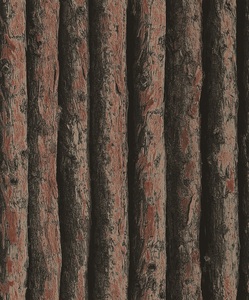 Papier peint en vinyle <span class=keywords><strong>3D</strong></span> à motifs empilés, papier peint décoratif pour Restaurant, rond en bois - Product Image 4
