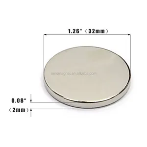 Neodymium Disc Magnets N52 Permanent NdFeB Round Disc Neodymium Magnets 33x2mm