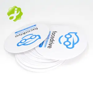 Branding ad brand logo names printing paper coaster