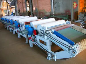 Yüksek verimli tekstil atık geri dönüşüm makinesi atık ürünler fiber açacağı ve temizleyiciler geri dönüşüm makinası hattı