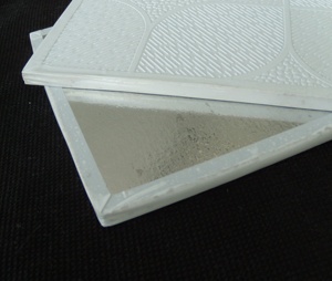 Dalles de plafond en plâtre, face en <span class=keywords><strong>PVC</strong></span>, <span class=keywords><strong>alu</strong></span>. feuille arrière, bord collé - Product Image 2