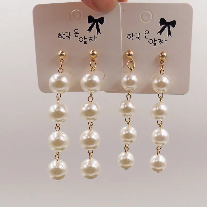 ZH002 많 styles 귀 stud earring 한 version simple 펄 긴 술 earring 암 new style joker 귀 drop 귀 장식품