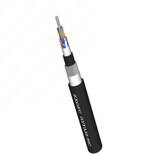 <span class=keywords><strong>Cable</strong></span> de <span class=keywords><strong>Fibra</strong></span> Óptica Subacuático ZX-OFC de 6/12 Núcleos GYTA33 G652D Monomodo Blindado, Reforzado con Alambre de Acero, <span class=keywords><strong>50</strong></span> <span class=keywords><strong>Metros</strong></span> de Profundidad, Negro - Product Image 2