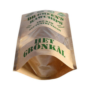 Ventana <span class=keywords><strong>Doy</strong></span> <span class=keywords><strong>Pack</strong></span> tamaño personalizado laminado soporte de cremallera bolsa de la bolsa de papel <span class=keywords><strong>Kraft</strong></span> con hermético de la cremallera - Product Image 3