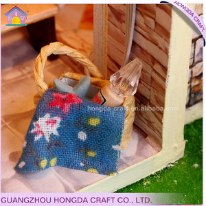 Usine prix échelle 1:24 miniature dollhouse meubles en bois, mon heureux famille rêve jouet <span class=keywords><strong>maison</strong></span> - Product Image 4