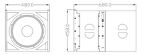Haut-parleur néodyme 6 "/petite ligne active Array