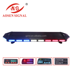 أدى ضوء تحذير الشرطة بار ، 100 واط صفارة المتكلم ، الأحمر والأزرق led تحذير ضوء بار - Product Image 2