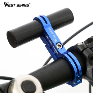 WEST BIKING-extensor de manillar de bicicleta, soporte de lámpara de aluminio y carbono para bicicleta de montaña, 31,8mm - Product Image 4