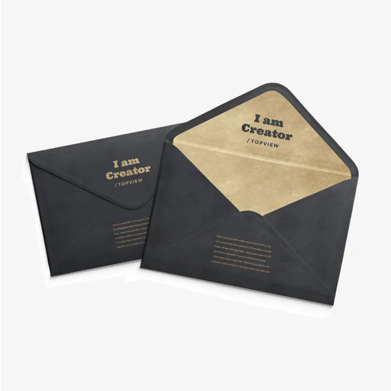 Envelopes de papel impresso expansível com logotipo personalizado