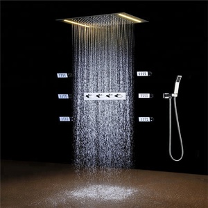 Système de douche thermostatique à Led, douche de pluie, avec douchette, salle de bains, 360x500MM, SUS304 - Product Image 3