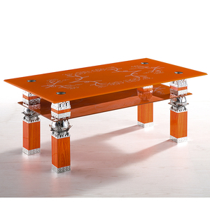 European Design Luxury Living Room <strong>Centre</strong> Modern Square Coffee Tea <strong>Table</strong> with All Glass Top for Sale - Product Image 4