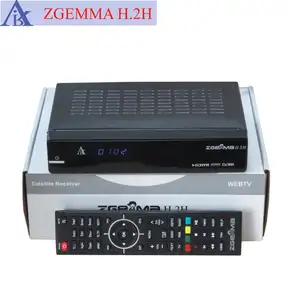 Receptor de satélite de corrida poderoso zgemma, h.2h, dual core, linux, os e2 DVB-S2 + t2/c twin