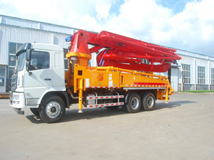 China JIUHE Fabrik klein 38m 42m 47m 48m 53m 56m 63m LKW montiert Beton mast pumpe zu verkaufen - Product Image 5