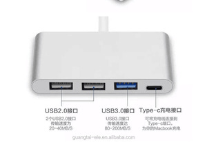 <span class=keywords><strong>USB</strong></span> <span class=keywords><strong>C</strong></span> AdapteHub Tipo <span class=keywords><strong>C</strong></span> <span class=keywords><strong>Multipuerto</strong></span> <span class=keywords><strong>USB</strong></span> 3.1 a <span class=keywords><strong>USB</strong></span> $ NUMBER Cable Adaptador AV Digital - Product Image 6