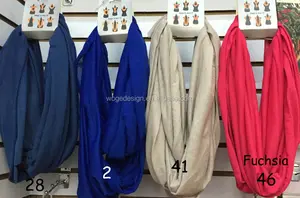 Bufanda de cuello infinito sin costuras para hombre y mujer, jersey liso unisex de moda popular de EE. UU., hiyab envolvente de algodón, chal multifuncional