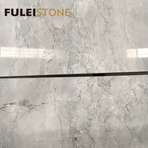 Poli pas cher prix super blanc quartzite <span class=keywords><strong>gris</strong></span> <span class=keywords><strong>granit</strong></span> marbre dalles - Product Image 5