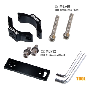 Ánh Sáng Xe Máy LED Đèn Pha 1 Loại Ống Fork Gắn Bracket Cho Cafe Racer Chopper ATV UTV Động Cơ Chu Kỳ Kẹp Chủ 22-54 Mét - Product Image 5