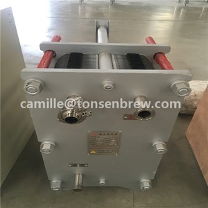 Micro commerciële bier brouwen apparatuur platenwarmtewisselaar