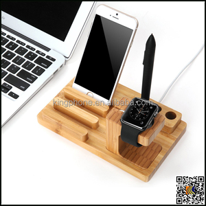 Soporte de madera para el teléfono celular, tablet, madera de carga del muelle para <span class=keywords><strong>apple</strong></span> reloj - Product Image 2