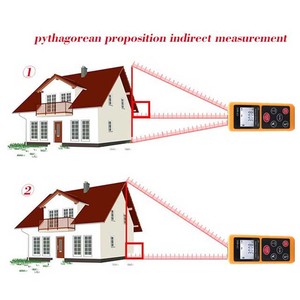 CP-60C يده LCD الرقمية ليزر مقياس مسافات <span class=keywords><strong>60</strong></span> متر المدى مكتشف - Product Image 5
