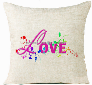 <span class=keywords><strong>J</strong></span>'aime Vous Numérique Imprimé Oreiller Intérieure/Extérieure Coussin Couvre Photo Impression Carré - Product Image 2