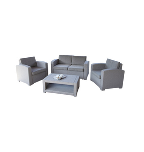 <span class=keywords><strong>Giardino</strong></span> A Quattro Posti Divano e Tavolo <span class=keywords><strong>Da</strong></span> Caffè, Patio Iniezione PP di <span class=keywords><strong>Plastica</strong></span> Rattan Divano Set - Product Image 1