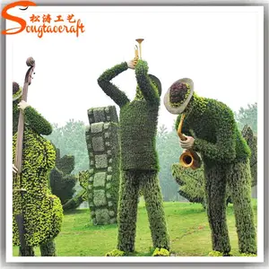 Profesional de China fábrica artificial decorativa de vidrio de topiary de la planta