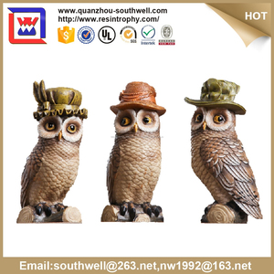 Gros résine owl statues de décoration et résine custom design <span class=keywords><strong>night</strong></span> owl et mignon résine récolte hibou statues à vendre - Product Image 1