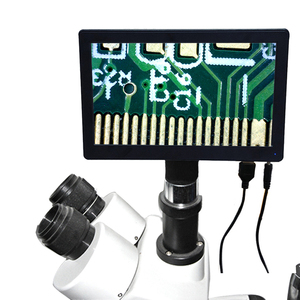 Écran 9 pouces, vidéo 1080p, objectif relais haute définition, tube de serrage pour oculaire et connexion à monture C, appareil photo numérique pour microscope LCD - Product Image 2