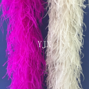 Boa de Plumas de Avestruz Blanca de Alta Calidad y Económica, de 8 Capas, para Danza del Vientre - Product Image 6