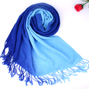 105g acrylic plain color style Gradually changing color new shawl scarves