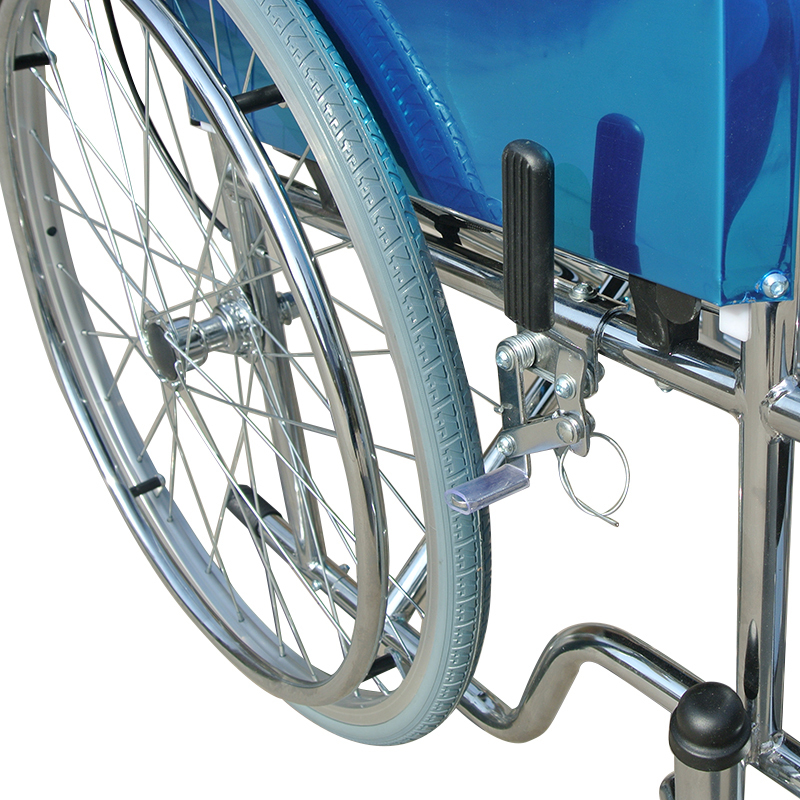Manual commode chair with basin for elderly and disabled people