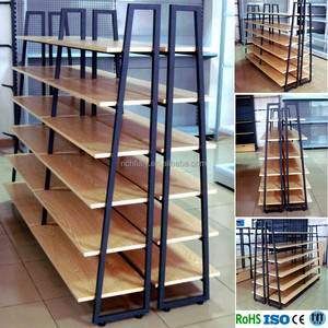 Estante de madera de acero para supermercado, nuevo estante de almacenamiento, 2016 - Product Image 1
