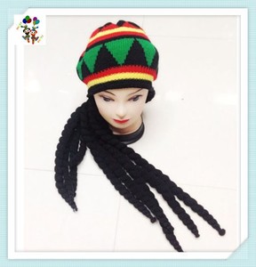 Chapeaux de fête amusants avec Dreadlocks, OEM, Rasta, Rasta, rastafarien, HPC-0205 - Product Image 3
