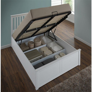 Sino Source Manufacturer's Wholesale Price Melamine Board ANEL Modern <strong>White</strong> Bedroom Furniture <strong>Wooden</strong> <strong>Bed</strong> - Product Image 2