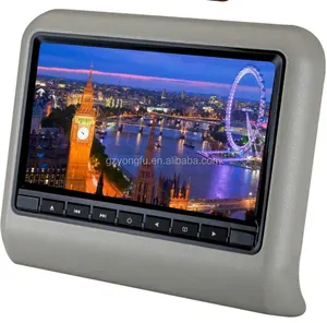 Alibaba gold supplier 9" digital Detachable car headrest DVD/AV monitor