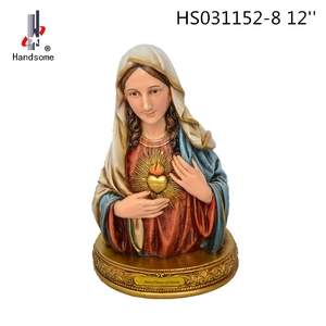 Statue en polyrésine de Jésus-<span class=keywords><strong>Christ</strong></span> catholique, décoration d'intérieur artisanale, figurine religieuse personnalisable, artisanat religieux - Product Image 4