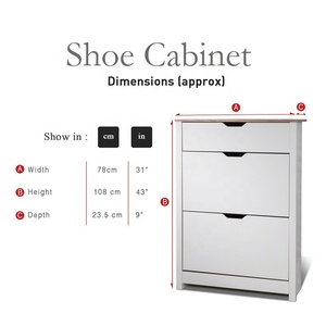 Gabinete moderno <span class=keywords><strong>de</strong></span> zapatos <span class=keywords><strong>de</strong></span> tablero <span class=keywords><strong>de</strong></span> partículas <span class=keywords><strong>de</strong></span> melamina - Product Image 6
