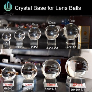 Dilu Hình Thang Pha Lê Bóng Chủ Quang Học Xếch Vuông Cube Đứng Cơ Sở Cho 60Mm 80Mm 100Mm 200Mm 3D Bóng Thủy Tinh Hình Cầu Quà Tặng - Product Image 4