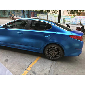 ONDIS 1,52x18M Air Free Excelente Envoltura mate para automóvil Blue Chrome Satin PVC Body Vinyl Wrap - Product Image 4